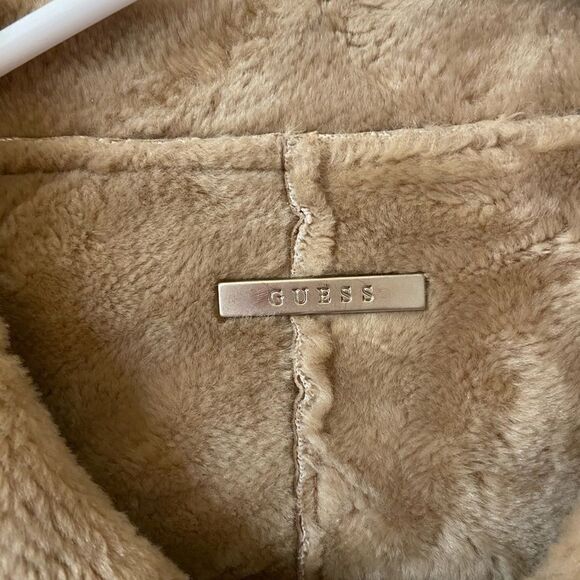 Guess Suede Leather Jacket / Coat - Picture 4 of 14